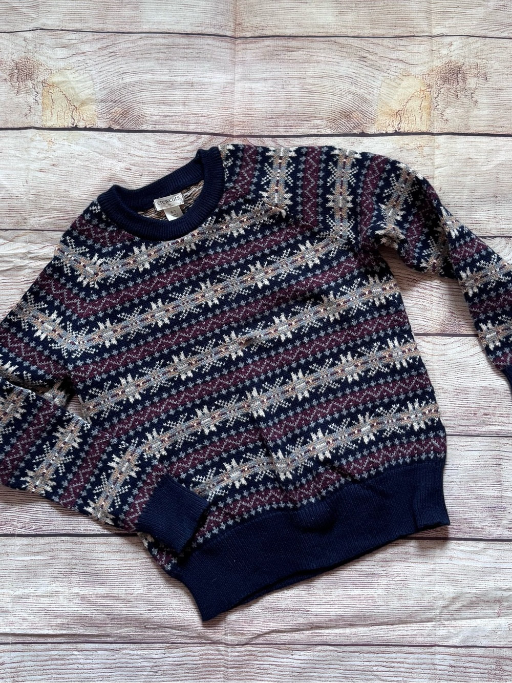 Crewcuts Fair Isle Crewneck Sweater